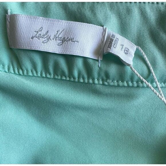 LADY HAGEN Blue Eyelet Turquoise Lined Athleisure Skort Size 16 NWT - Picture 11 of 12